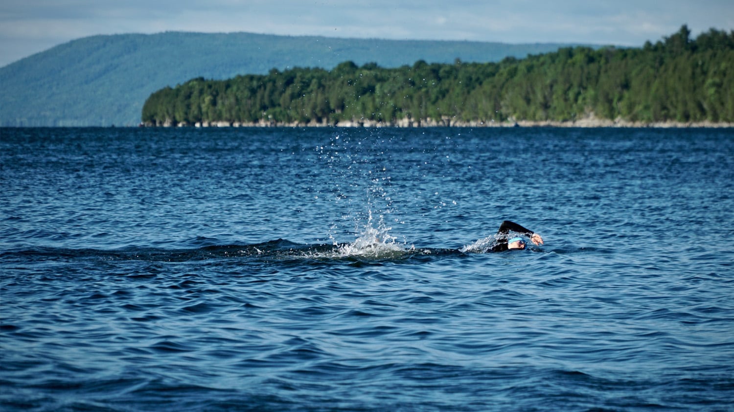 open water swimming which Dr. Leonard Shapiro practices loves doing